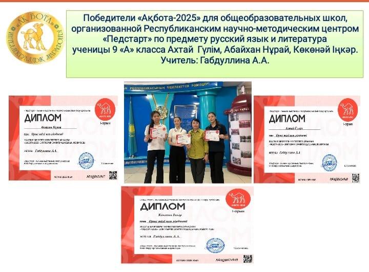 Ақбота-2025 олимпиадасы